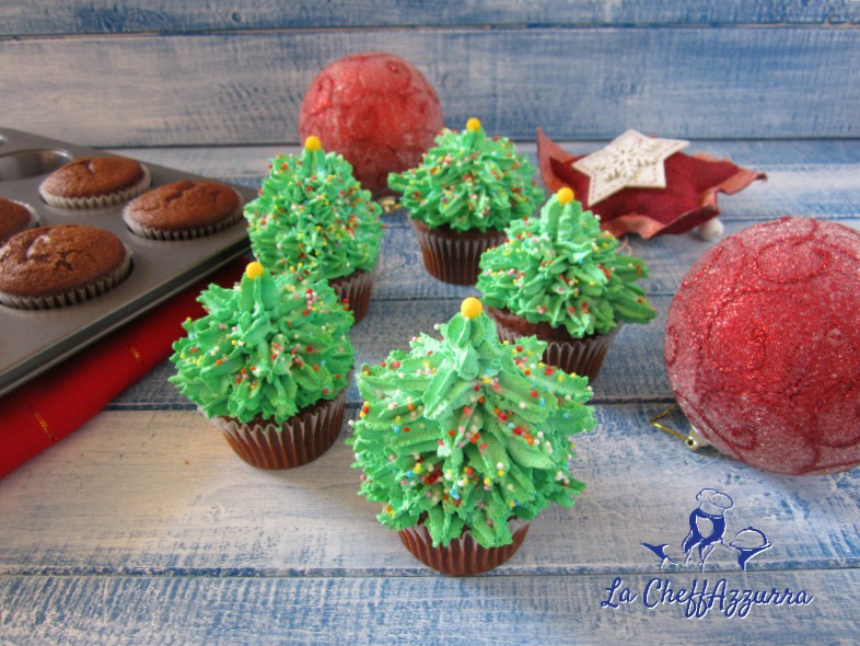 Muffin Natalizi al cacao (senza burro)