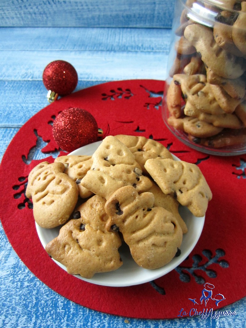 Biscotti cannella, arancia e gocce di cioccolato