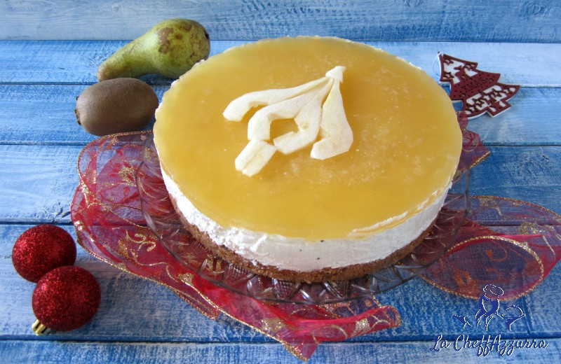 cheesecake kiwi e pera