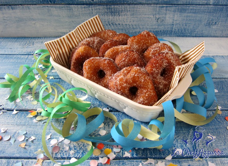 Ciambelle fritte (graffe) senza patate - Carnevale