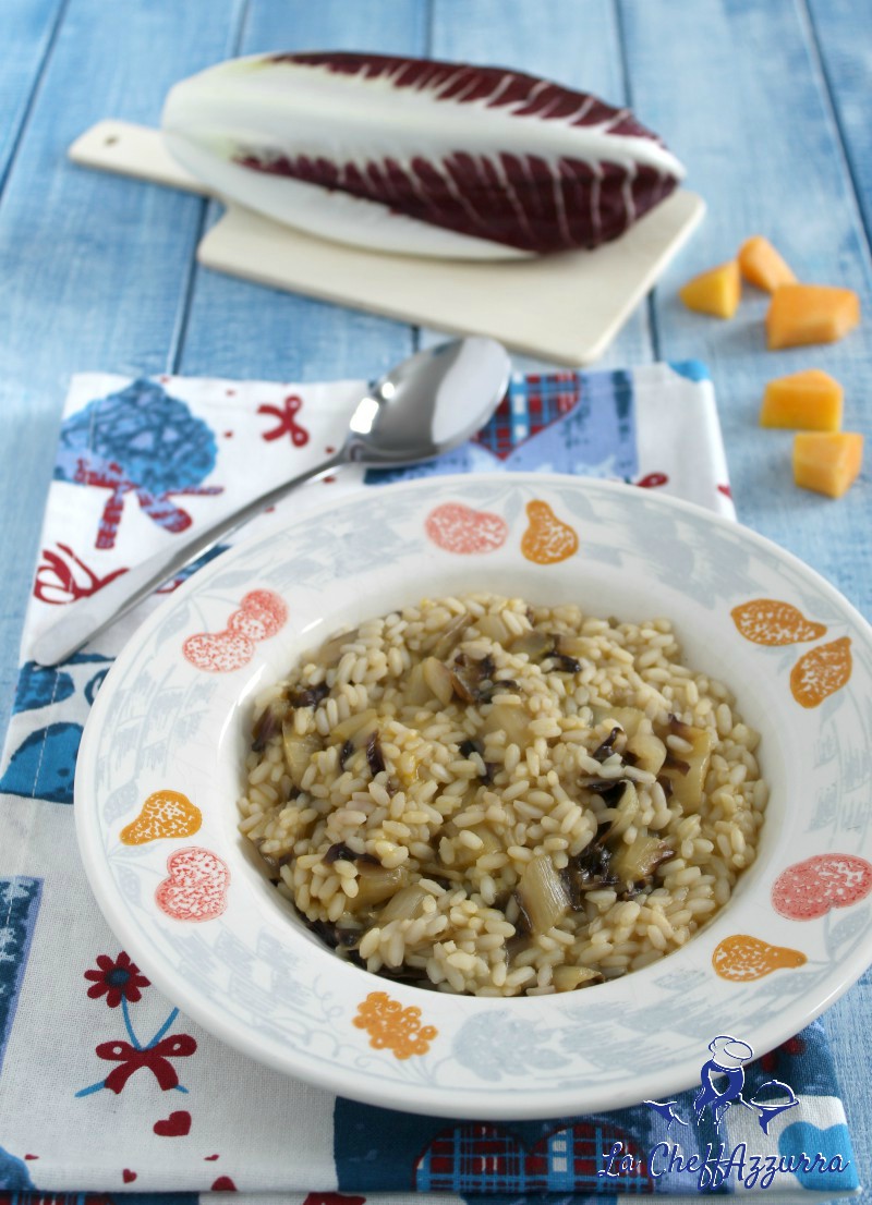 Risotto radicchio e zucca