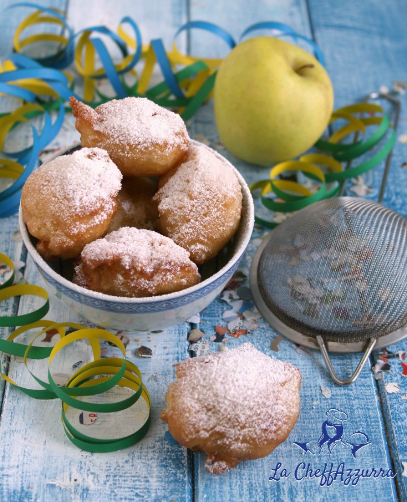 Frittelle di mele e cannella con patate e lievito madre