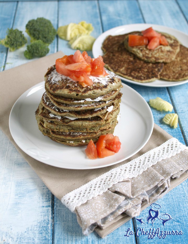 Pancakes di verza e broccoli (salati)