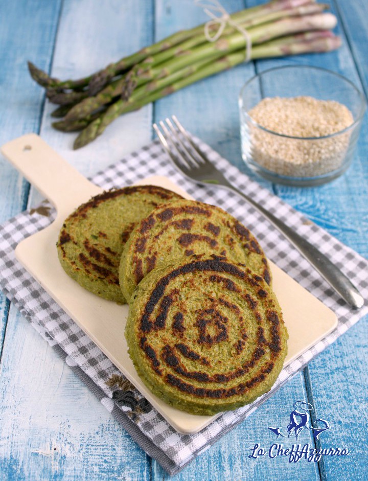 Burger di quinoa ed asparagi
