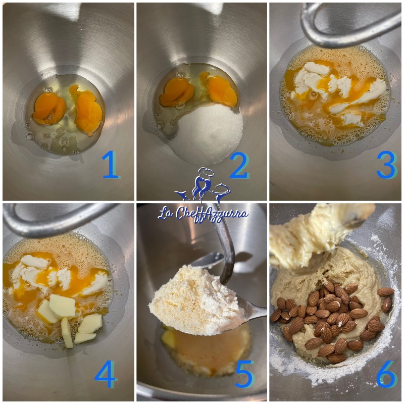 cantuccini con esubero procedimento