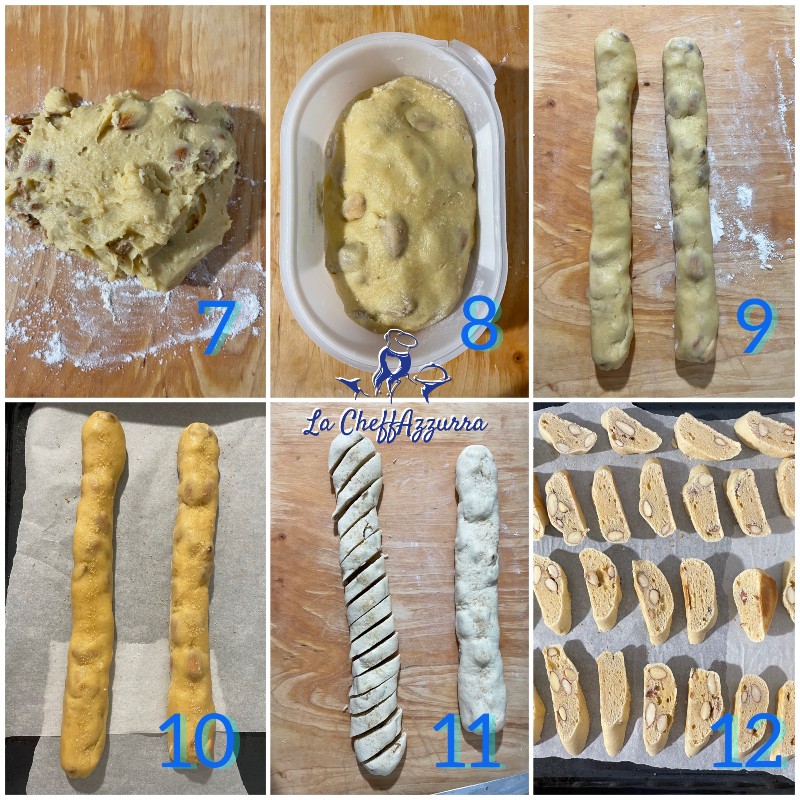 cantuccini con esubero procedimento