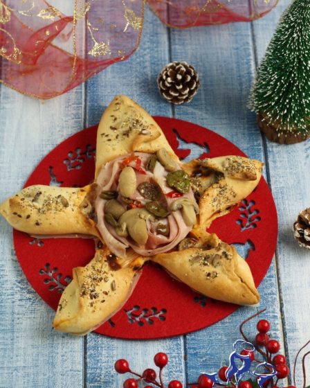 Stella di natale salata (con esubero)